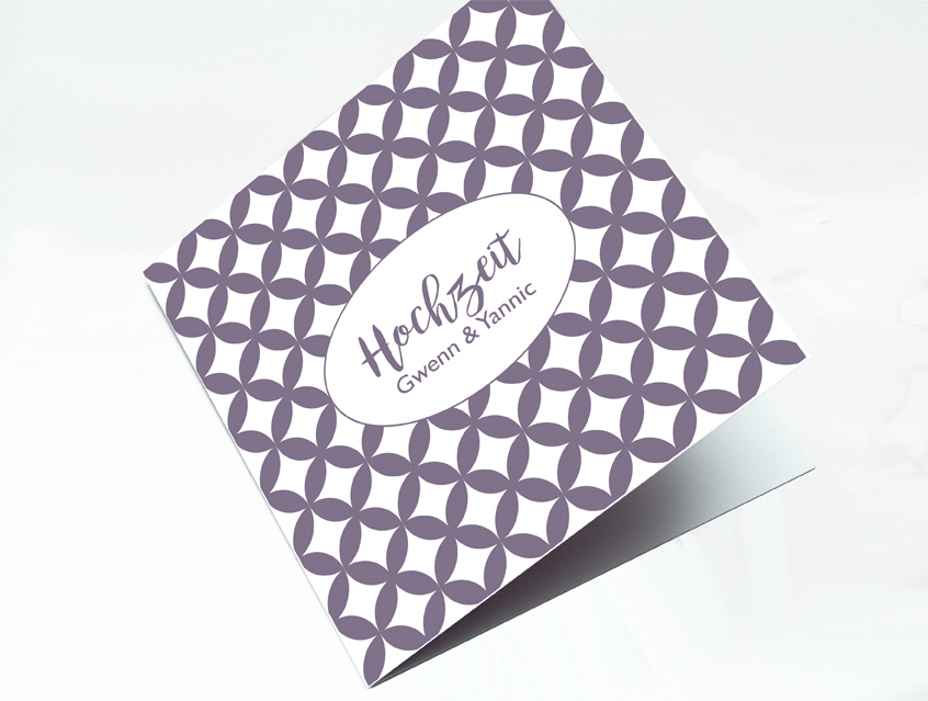 no. 7144 - Einladung Hochzeit Hochzeitseinladung Hochzeitskarte Karte Papeterie Hochzeitspapeterie Artischocke lila violett mauve exklusiv elegant vornehm