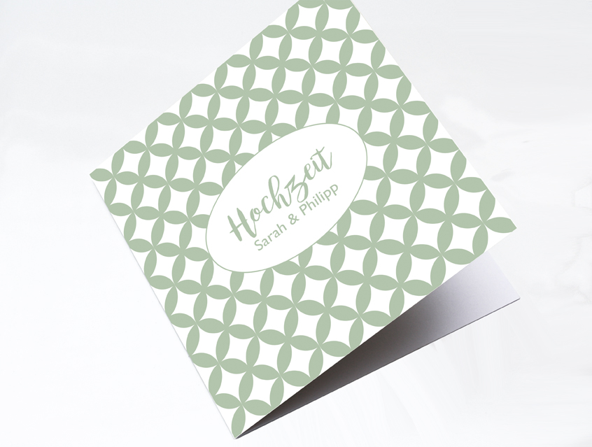 no. 7144 - Einladung Hochzeit Hochzeitseinladung Hochzeitskarte Karte Papeterie Hochzeitspapeterie Eukalyptus hellgrün Olive olivgrün exklusiv elegant vornehm