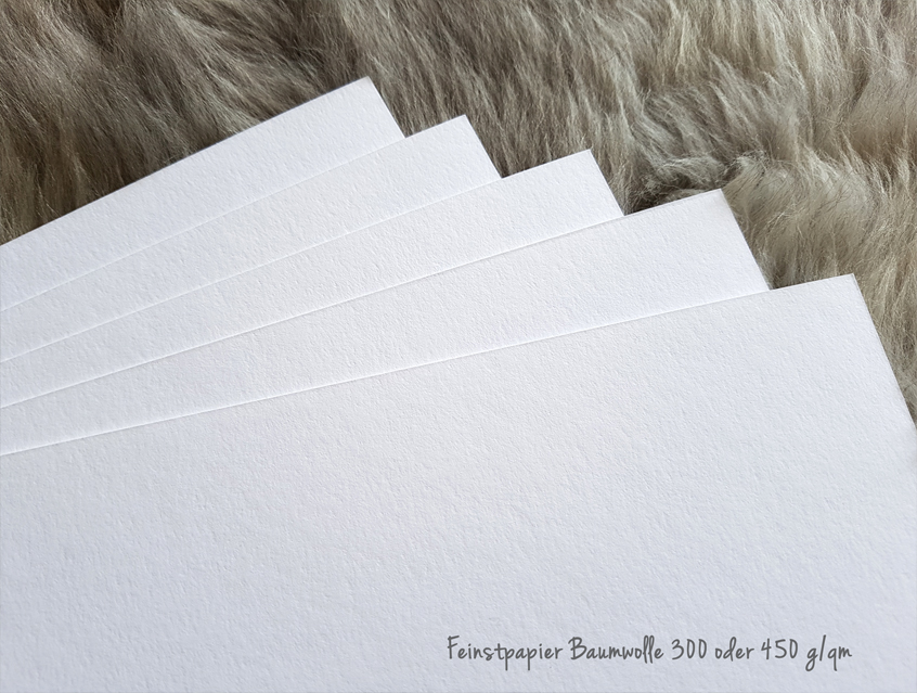 Papier Feinstpapier Baumwolle, 350